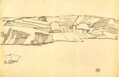 Field Landscape by Egon Schiele